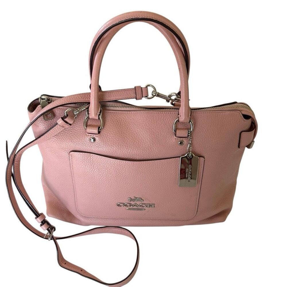 Coach | Ava Satchel | Pink Pebbled Leather Crossbody Bag